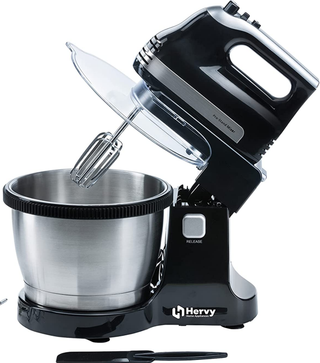 hervy alpeno hand mixer with bowl 500 watt black h 10101